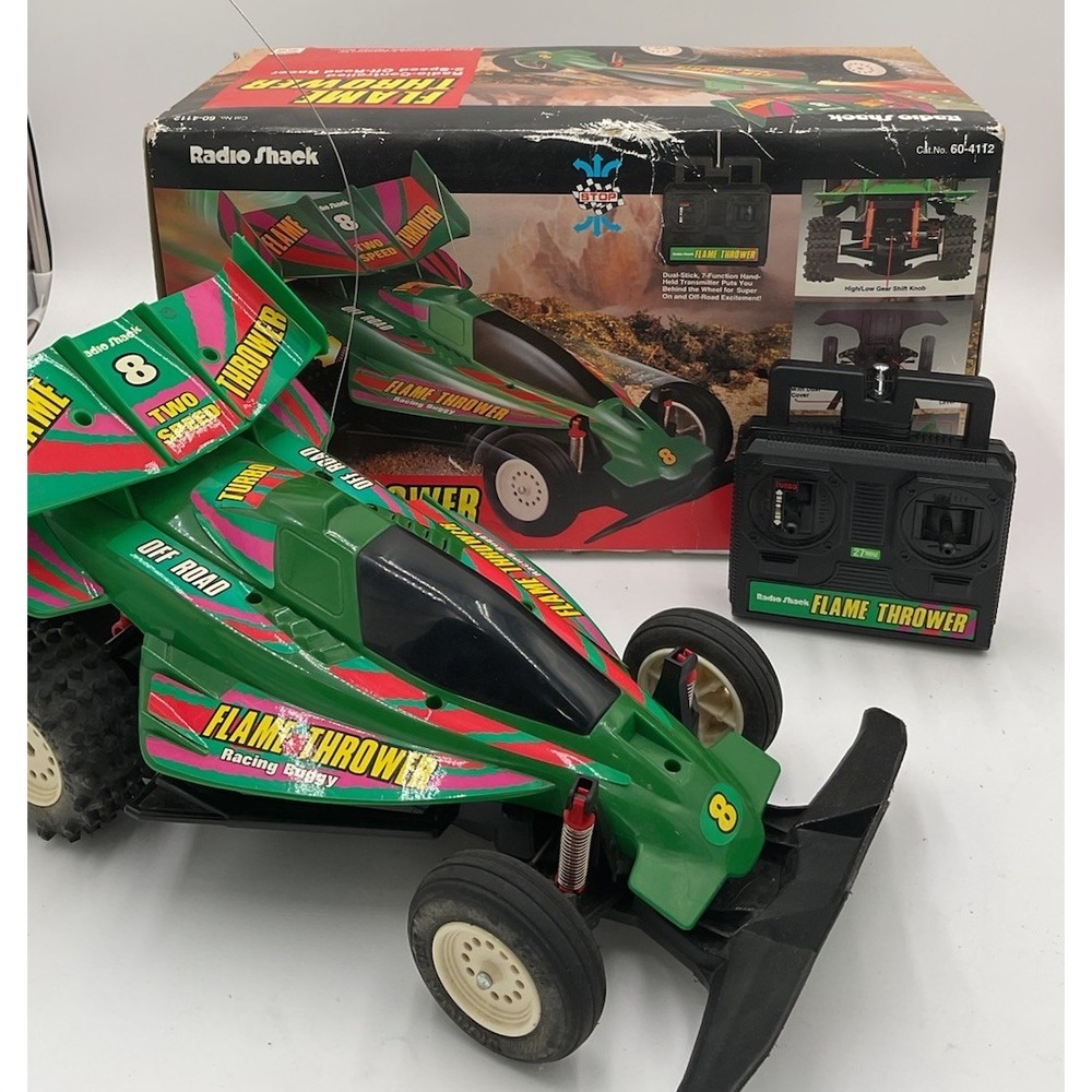 Vintage Radio Shack RC Flame Thrower Off-Road Buggy 60-4112 Used/untested